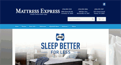 Desktop Screenshot of mattressexpresslkn.com